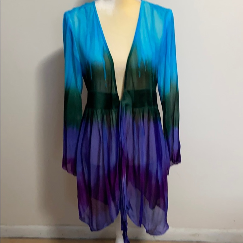 Pyramid Collection Semi Sheer OmbreLayering Piece